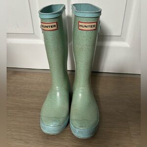 Hunter Light Blue Rain Boots